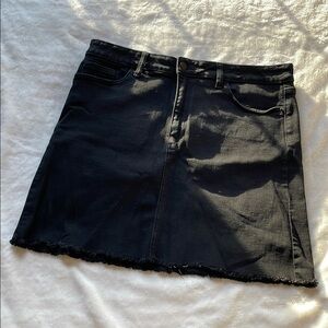 Just USA | Black Short Denim Skirt